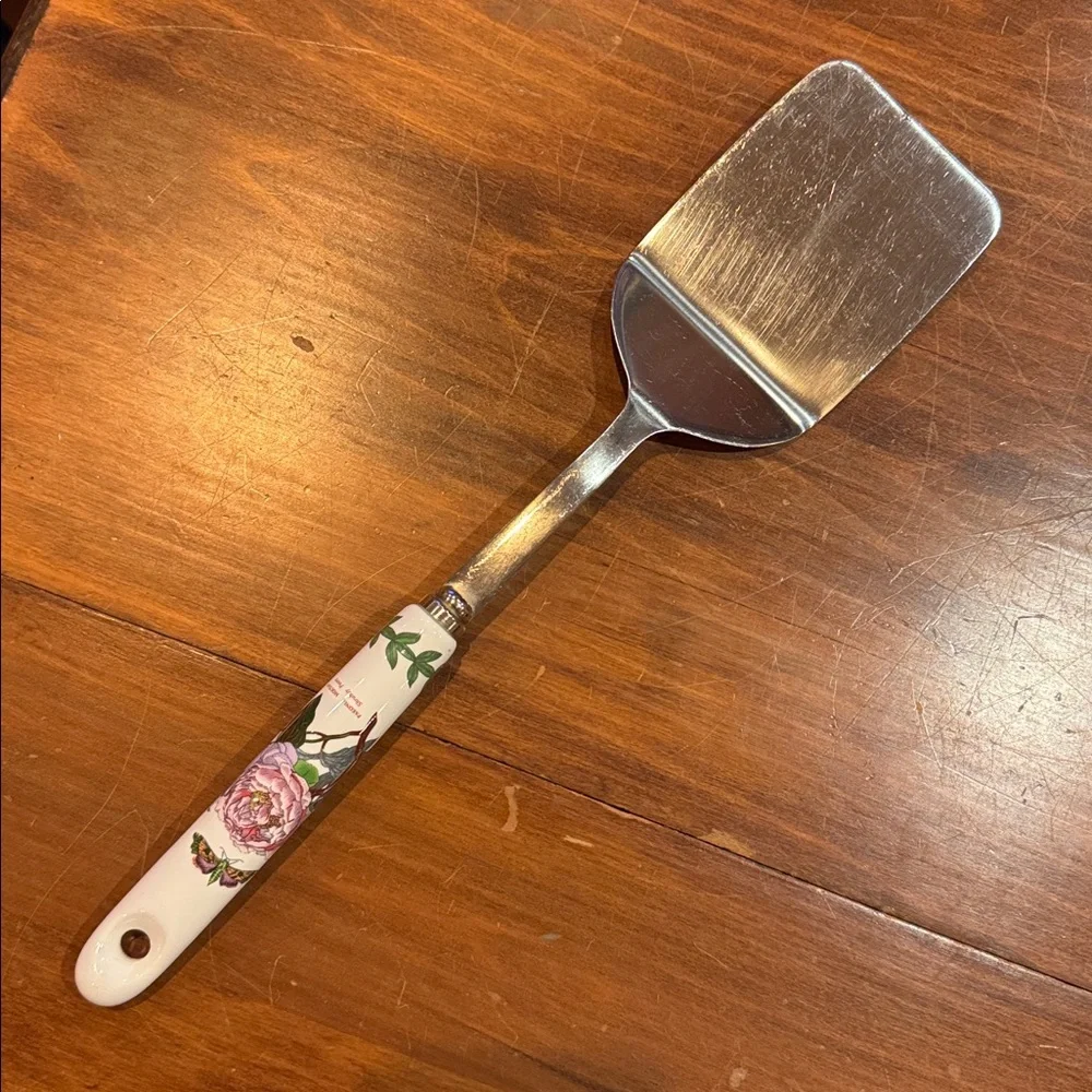 Portmeirion Stainless Steel Porcelain Handle Shrubby Peony Garden Flower 13”